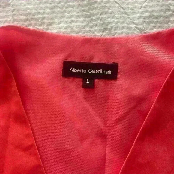 Salmon pink Alberto cardinali vest size large - Picture 3 of 5